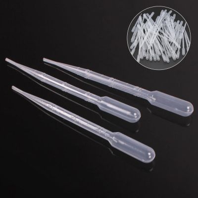 【YF】۞❁✣  100Pcs 3ML Disposable Plastic Squeeze Transfer Pipettes Dropper SIlicone Epoxy Resin Molds Jewelry Making
