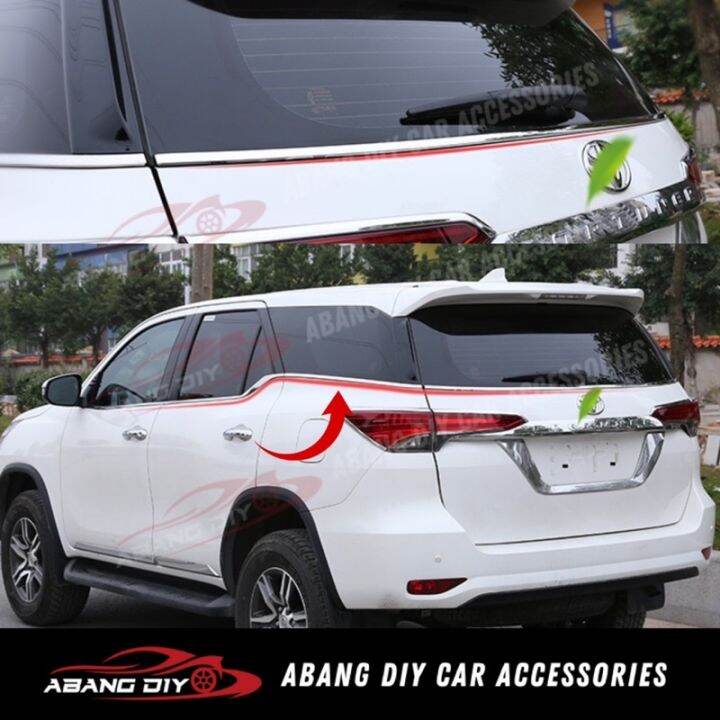 PRE-ORDER] Toyota Fortuner Window Trim Lower Chrome Garnish Window