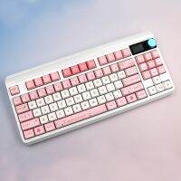 PBTKeycaps 146 Bear Theme Dye Sublimation Pink Keycap Set MAD PersonalizedGirls Mechanical Keyboard