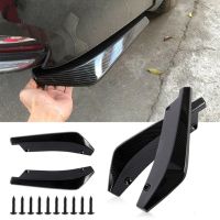 【CC】 2PCS Car Front Rear Strip Spoiler Diffuser Splitter Scratch Protector Carbon Winglets Skirt Extension