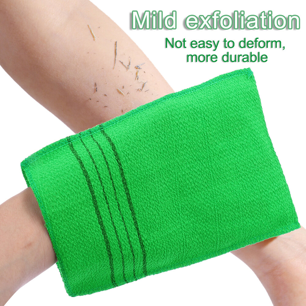Viscose Fiber Cleaner Exfoliating Towel Shower Scrubber Body Rub Bath Glove 