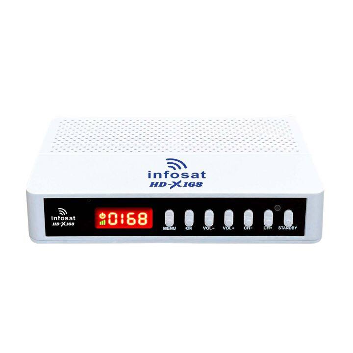 กล่องจานดาวเทียม-infosat-hd-x168-ใหม่ล่าสุด-ใช้ได้ทั้งระบบ-c-band-ku-band-จานทึบ-จานตะแกรง