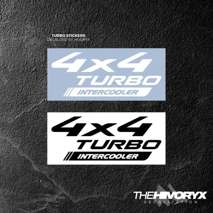「4X4 TURBO INTERCOOLER」CAR DECAL AUTOMOTIVE DIECUT VINYL STICKER