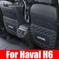 Leath Anti Kick Mat Pad Car Anti-kick Protector Mats Seat Back Protector For Haval h6 3th 2021 2022 Accessories