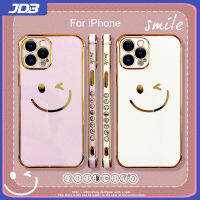 JDB เคสโทรศัพท์ชุบโลหะด้วยไฟฟ้า,เคสโทรศัพท์ TPU แบบยืดหยุ่นขนาดเล็กสำหรับ iPhone 13 12 11 Pro Max XR X XS SE 2020 7 8 Plus