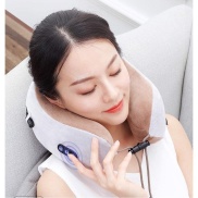 Hàng Xịn Gối massage cổ vai gáy U-shaped cao cấp công nghệ Nhật bản Gối