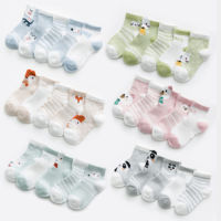 【cw】5pairslot NewBorn Baby Socks Thicken Cartoon Comfort Cotton Newborn Socks Kids Boy For 0-2 Years Baby Clothes Accessories