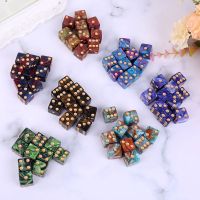 10pcs/set Number 16 Square Polyhedral Dices Bead Number Dials Desktop Table Game