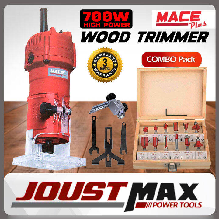 Mace Plus MTER700 220V 700W Electric Wood Trimmer Router Machine
