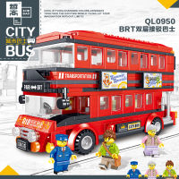 Compatible with Lego City Series Sightseeing Bus, Car Bus, Childrens Puzzle Assembled Building Block Toy Gift