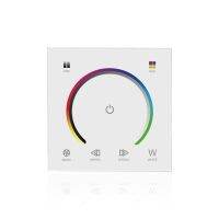 ✥ 86 Sty Touch Panel Switch DC12V 24V Controller Light Dimmer Single Color/CT/RGB/RGBW LED Strip Wall Switch(MB07)