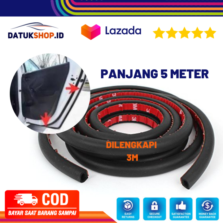 Meter Karet Peredam Pintu Mobil Dan Mesin Model Duniversal Lazada Indonesia