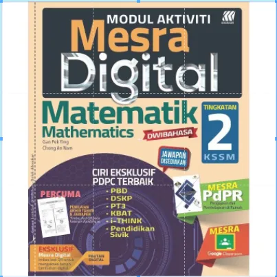 Sasbadi Buku Latihan Modul Activiti Mesra Digital Tingkatan 2 Kssm 2021 Mesra Pdpr Dwibahasa Matematik Dwi Lazada