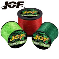 [HUYE Outdoor Store] JOF สายการประมงถักซุปเปอร์แข็งแกร่งบินลวด100 PE M Ultifilament 8 S Trand 300เมตร500เมตร18LB-90LB ปลาคาร์พด้ายทอ