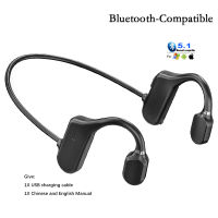 Bone Conduction Wireless Sports Headset Bluetooth Stereo Waterproof Headset With Music Microphone Bass High Fidelity Stereo