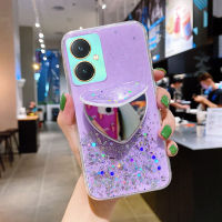 KOSLAM เคสโทรศัพท์ตัวยึดกระจกความรักที่สร้างสรรค์สำหรับ VIVO Y27 4G 5G Y36 4G 5G Y02A Y02 Y35 Y22 Y16 Y02S Y77 Y75 Y76 Y21T Y21 Y15A Y15S Y51A Y51 Y72 Y20S Y12A Y20i Y50 Y30ใหม่คลังสินค้าพร้อมเคสโทรศัพท์เนื้อนิ่มกันกระแทกดีไซน์2023