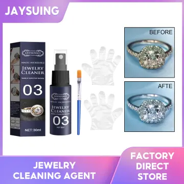 100g Jewelry Cleaner Liquid Diamond Silver Gold Polish Deep Cleaner Remover  Stain Multifunction Maintenance Jewelry Rust Remover