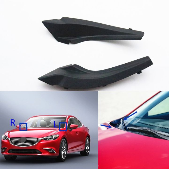 Cafoucs Front Windshield Grille Drain Panel Moulding Cover Fender ...