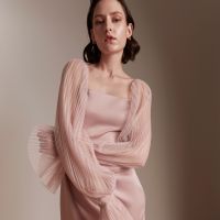 Threep Laurel midi dress in Rose Pink