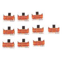 10PCS Panel PCB 8 Pin 3 Position 2P3T DP3T Slide Switch Side Knob Straight Foot Switch Handle Toggle Power Switch SK23D05