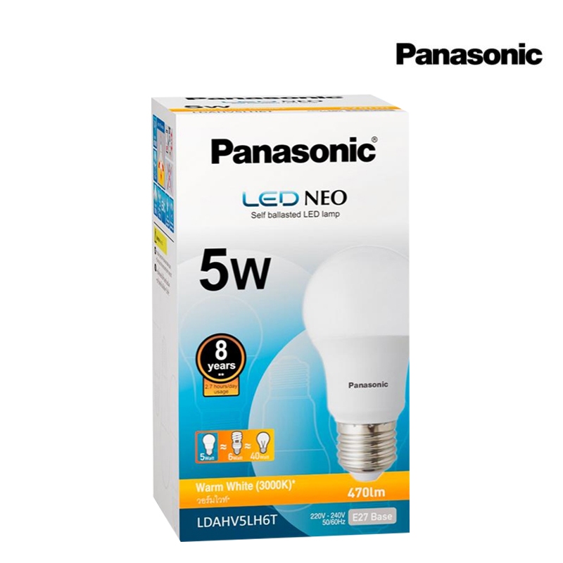 Panasonic LED NEO Bulb หลอดไฟแอลอีดี รุ่น NEO ขั้ว E27 (แพ็คx10)