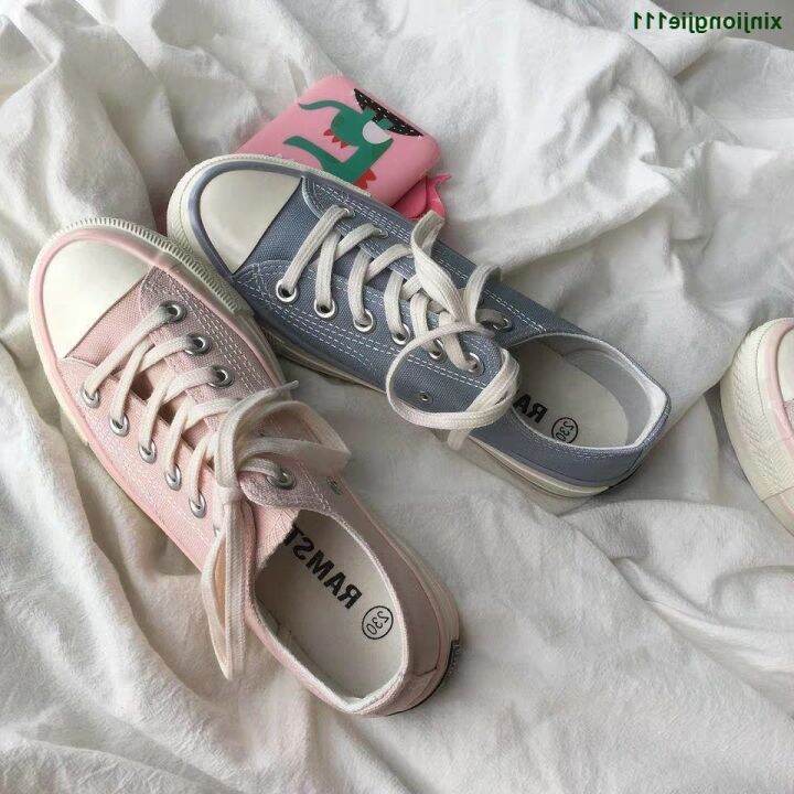 cod-dsfgerererer-cherry-blossom-pink-shoes-low-cut-canvas-women-2021-new-style-ins-trendy-all-match-student