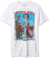 Liquid Blue Grateful Dead Bertha Wheel and Roses Short Sleeve Tee