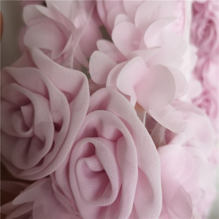 light-pink-wedding-dress-chiffon-lace-trim-handmade-dress-shoulder-strap-skirt-belt-rose-flower-lace-fabric-accessories