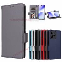 เคสโทรศัพท์หนังสุดหรูฝาพับสำหรับ Realme C51 C55 C53Nfc Nfc C55Nfc C 53 C 55 RealmeC53ตัวยึด RealmeC55เคสฝาหลังกันกระแทก