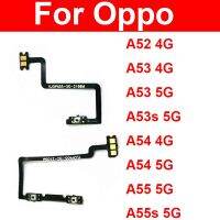 A55สายเคเบิ้ลยืดหยุ่นสำหรับปริมาณพลังงานใหม่ A53 A55s A53s A52 4G 5G คีย์พลังงาน Voulme ด้านข้างส่วนสายเคเบิลที่หักงอได้ปุ่มสวิตช์