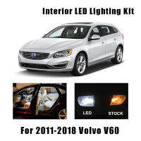 15 Bulbs White Canbus LED Interior Light Kit Fit For 2011-2014 2015 2016 2017 2018 Volvo V60 Reading Ceiling Cargo License Lamp