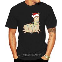 Men Llama Alpaca Camelid Merry Christmas Design For Comic Inscriptions Cotton Male Tshirt