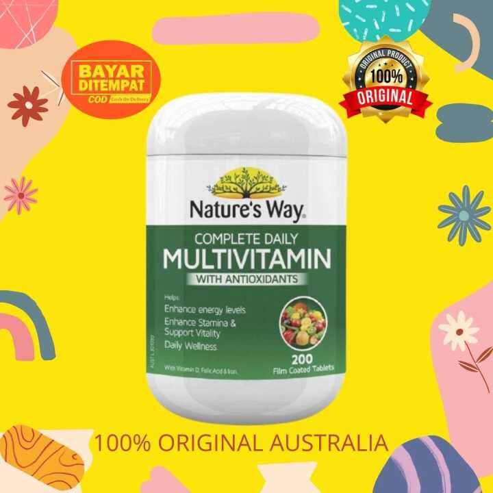 Nature S Way Complete Daily Multivitamin With Antioxidants 200 Tablets Lazada Indonesia