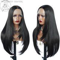 Layered Wig Straight Layered Cut Lace Wig Black 99J Burgundy Lace T Part Wigs PrePlucked with Baby Hair For Women Daily Cosplay [ Hot sell ] TOY CENTER