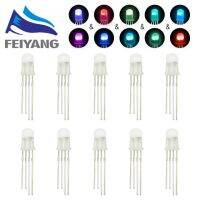 10ชิ้น F5 Apa106 5มม. F8 8มม. ชิพ Rgbled รวมเหมือน Ws2812b หมวกทรงกลมไฟ Led สีเต็ม