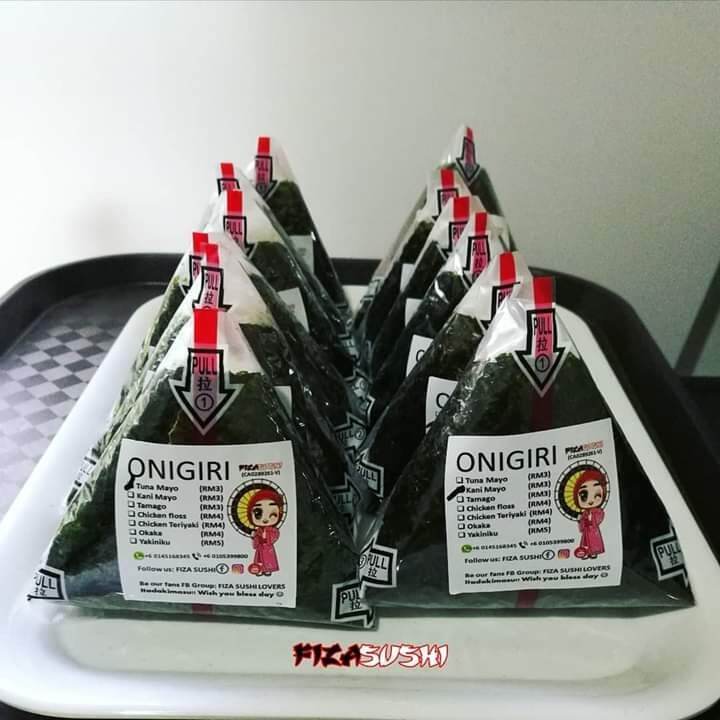 Maezurra ONIGIRI SEAWEED WITH PLASTIC WRAP by FIZA SUSHI 1 pcs