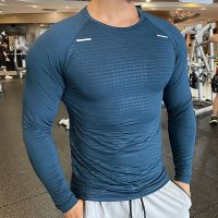 Brand Running Shirt Mens Long Sleeve Gym Shirt Men Sportswear Compression Dry Fit Shirts For Men Fitness Sport Tight T-Shirt