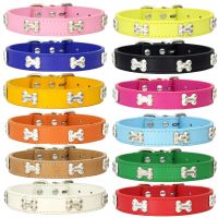 Leather Durable Dog Collars Pug for Small Large Chihuahua Accessories Collar Dogs