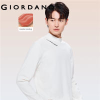 Giordanoผู้ชาย เสื้อยืดแขนยาวผ้าฟลีซปักลายปักสองด้าน Free Shipping 01022817