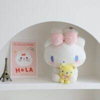 ตุ๊กตาน่ารักสไตล์ตุ๊กตาผ้านิ่ม Kawaii ซีรีย์ Sanrio ตุ๊กตายัดนุ่นของเล่นใส่หมอนขนาดเล็ก