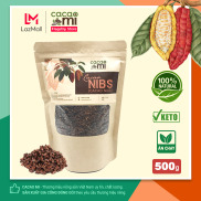 Cacao nibs CACAOMI hạt cacao 100% nguyên chất rang mộc tự nhiên