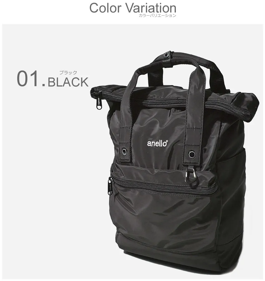  Customer reviews: Japan Anello Backpack Unisex MINI SMALL BLACK  Rucksack Waterproof Canvas Campus Bag, (H 32 x W 23 x D 14cm)