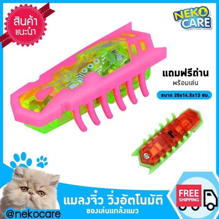 neko-care-แมลงโรบอตวิ่งอัตโนมัติ-ของเล่นแมว-ของเล่นแมวเด็ก-ของเล่นลูกแมว-แมลงจิ๋ว-หลอกแมว-แกล้งแมว-มีถ่านแถมพร้อมเล่น-มีให้เลือก6สี