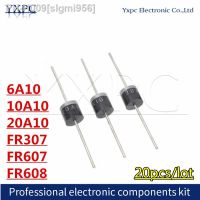 【LZ】♛  20pcs 6A10 10A10 20A10 6A 10A 20A 1000V  FR307 FR607 FR608 Rectifier diode