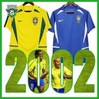 shot goods 2002 Retro Brazil Home Away Soccer Jersey Football Shirt Outdoor Sports Short Sleeve xzlai