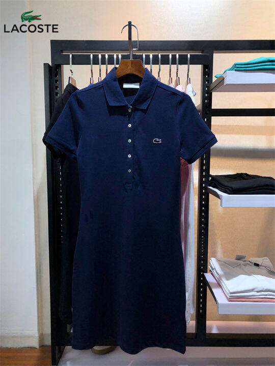 ready-stock-women-polo-shirts-mini-dress-korean-style-summer-casual-turn-down-collar-short-sleeve-button-down-dresses-official-authentic