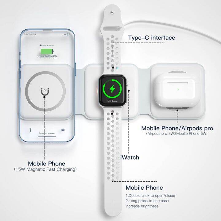100k-ขาย-cod-24h-ส่งออก-ที่ชาร์จแบบไร้สายแผ่นแม่เหล็กพับได้แท่นชาร์จชาร์จเร็วแบบไร้สายใช้ได้กับโทรศัพท์-samsung-galaxy-นาฬิกา-สามแผ่นสำหรับโทรศัพท์นาฬิกาและฝัก-w07อุปกรณ์แม่เหล็กรถไฟ