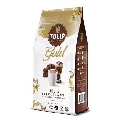 สินค้ามาใหม่! ทิวลิปโกลด์ โกโก้ผง 500 กรัม Tulip Gold 100% Cocoa Powder 500g ล็อตใหม่มาล่าสุด สินค้าสด มีเก็บเงินปลายทาง