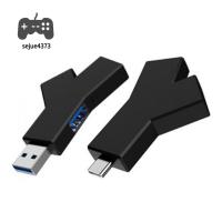 SEJUE4373ฮับตัวแยก USB แล็ปท็อปสำหรับคอมพิวเตอร์พีซีแบบ3อิน1อะแดปเตอร์ไฟฟ้าฮับตัวแยก USB 3.0ตัวแยก USB Hub ตัวแยก USB ฮับ USB-C ตัวขยาย USB