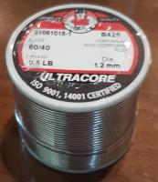 ตะกั่ว บัดกรี ULTRACORE 60/40 1.2 mm. 0.5 LB.